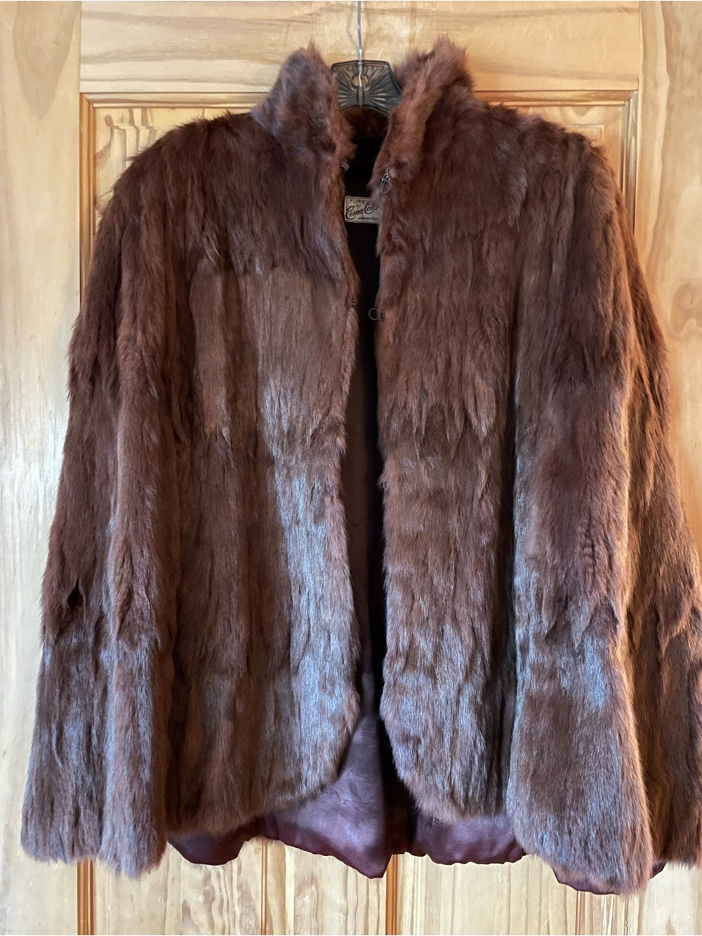 Vintage Erma Collin’s of Portland Mink Fur Cape